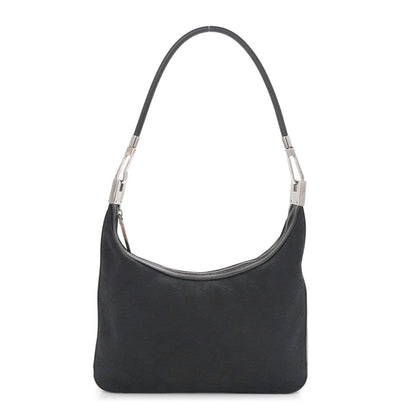 Gucci Monogram GG Small Clasp Hobo Black 1 of 10