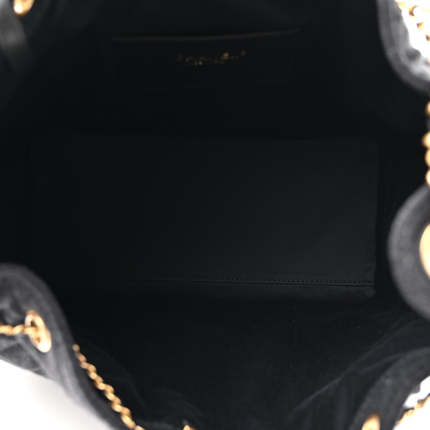 Chanel Washed Denim Quilted Medium Chanel 25 Handbag Black 1830450