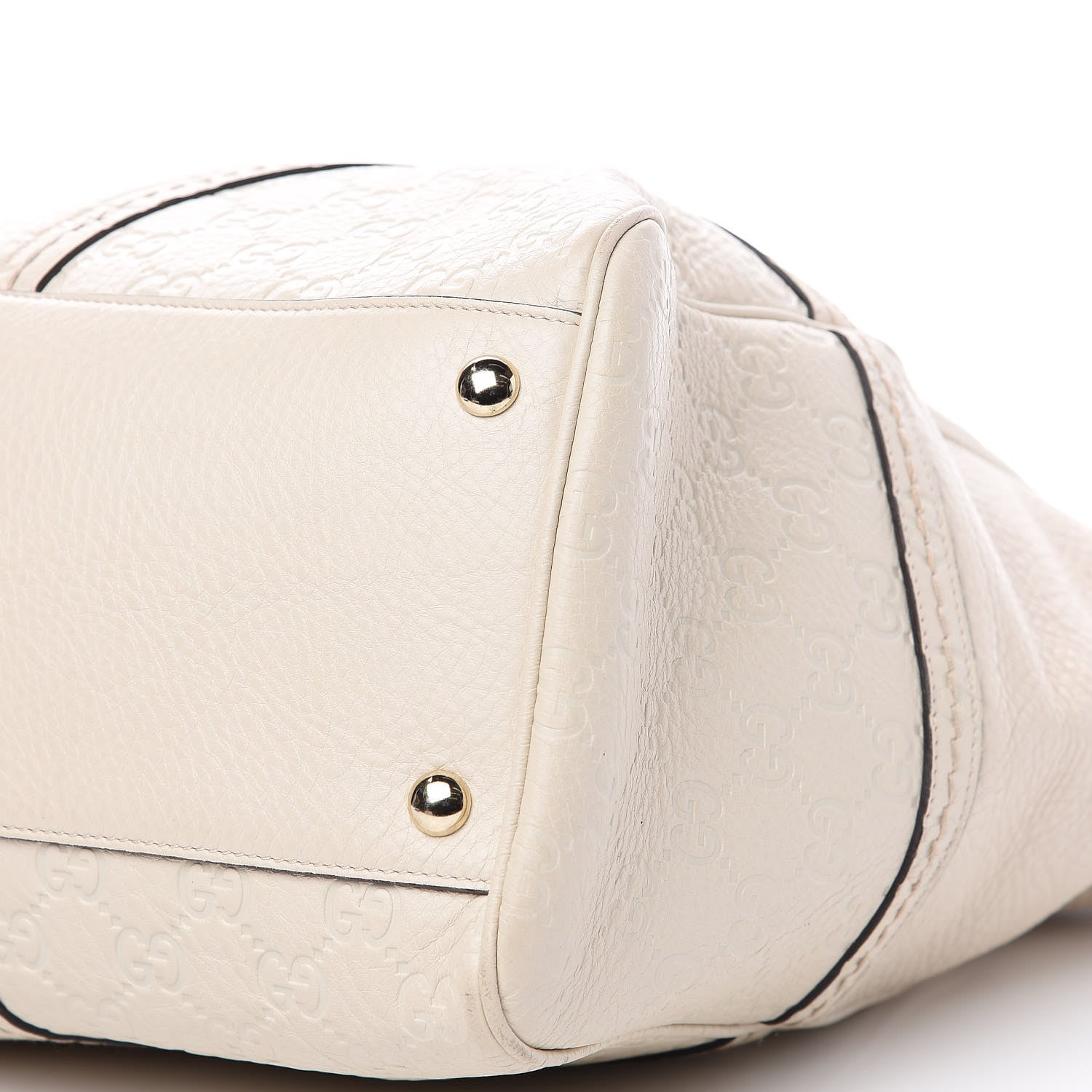 Gucci Calfskin Guccissima Large Signoria Tote Off White 8 of 13