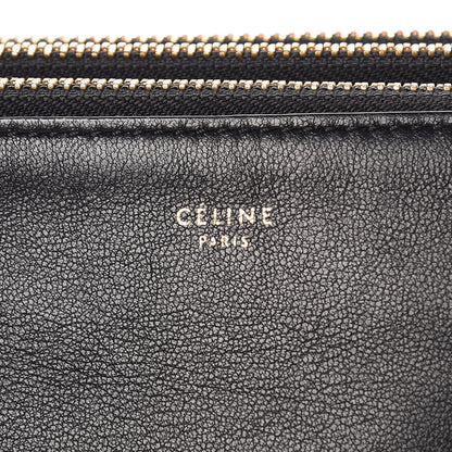 Celine Lambskin Small Trio Crossbody Bag Black 7 of 9