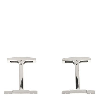 Hermes Palladium H Au Carre Cufflinks Silver 4 of 6