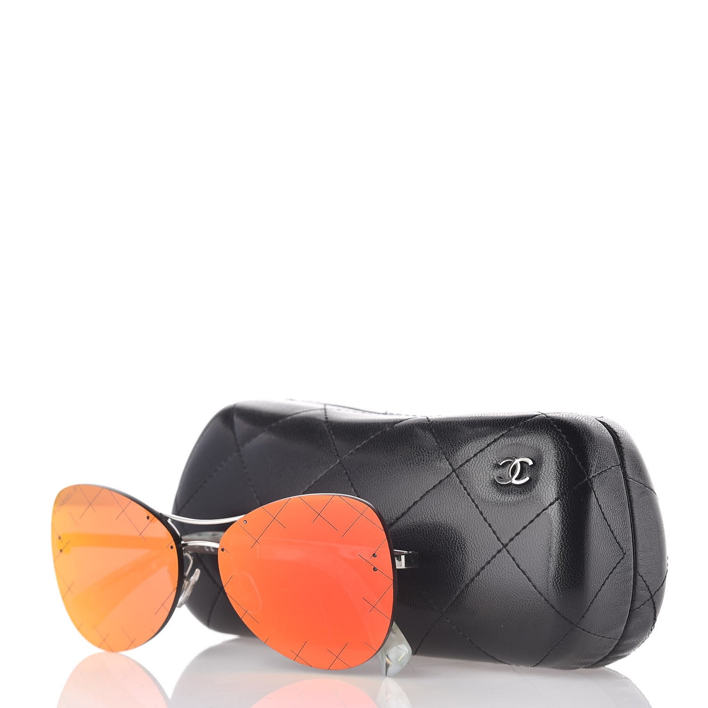Shield Runway Sunglasses 4215 Silver Red