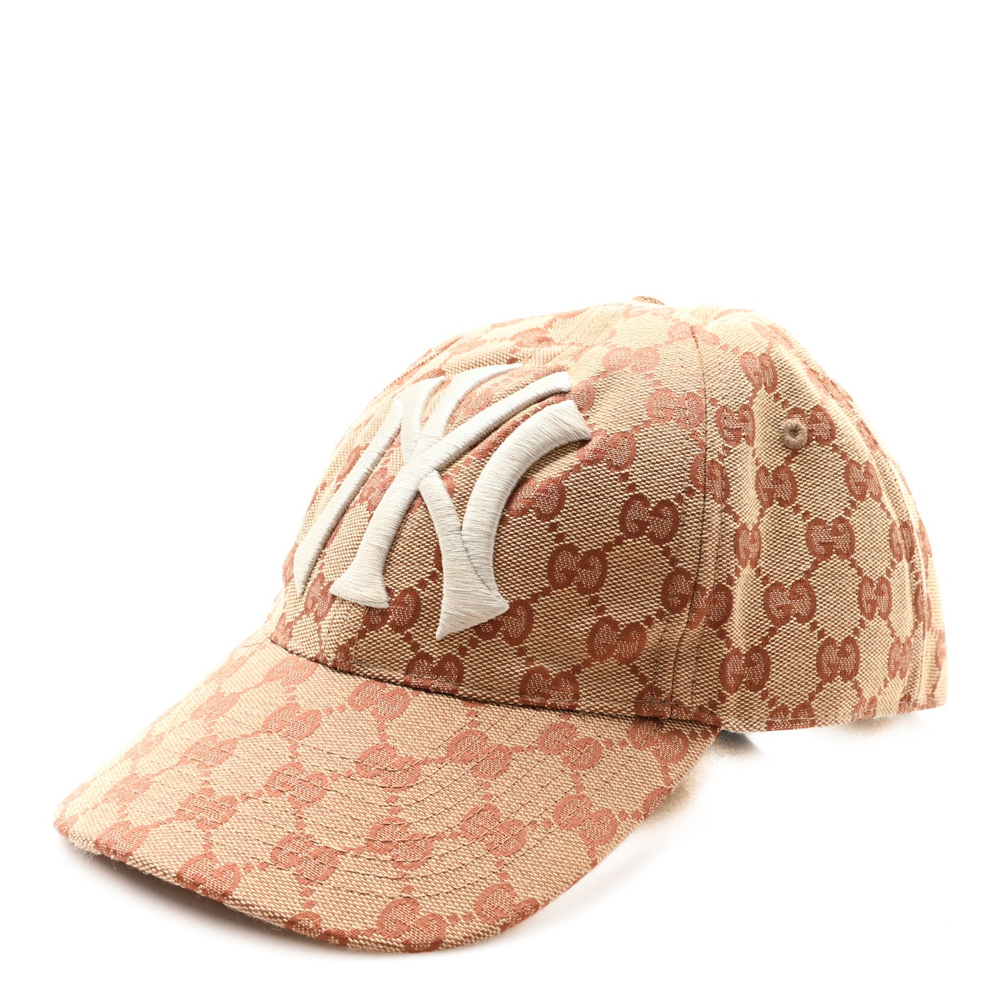 X MLB Monogram NY Yankees Baseball Hat 57-61 Beige Ruggine