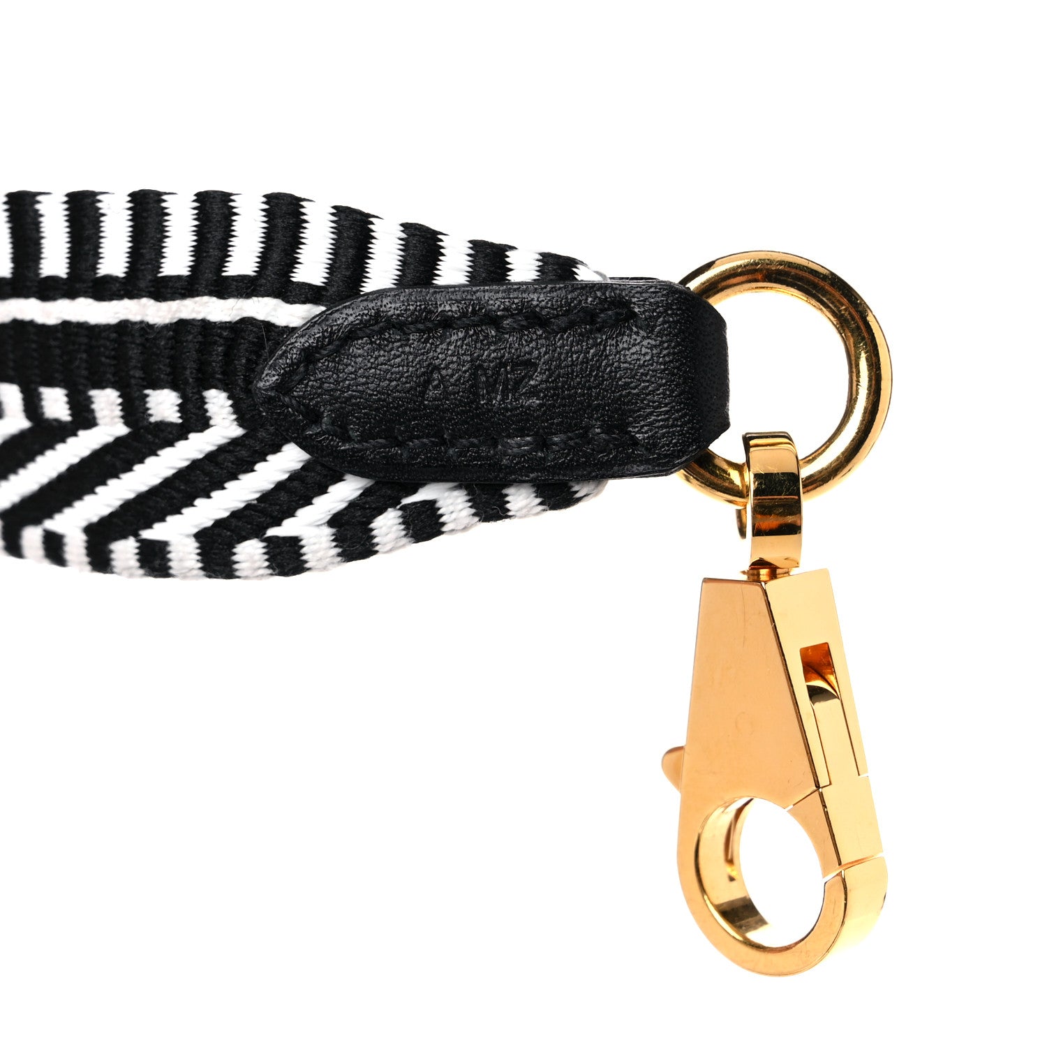 Hermes Toile Swift 25mm Sangle Cavale Shoulder Strap Black Ecru 5 of 5