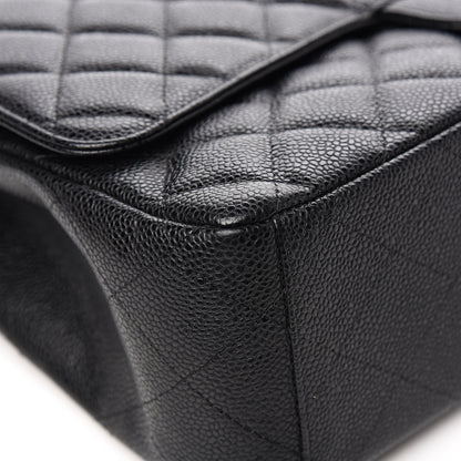 Chanel Caviar Quilted Maxi Double Flap Black 9 of 14