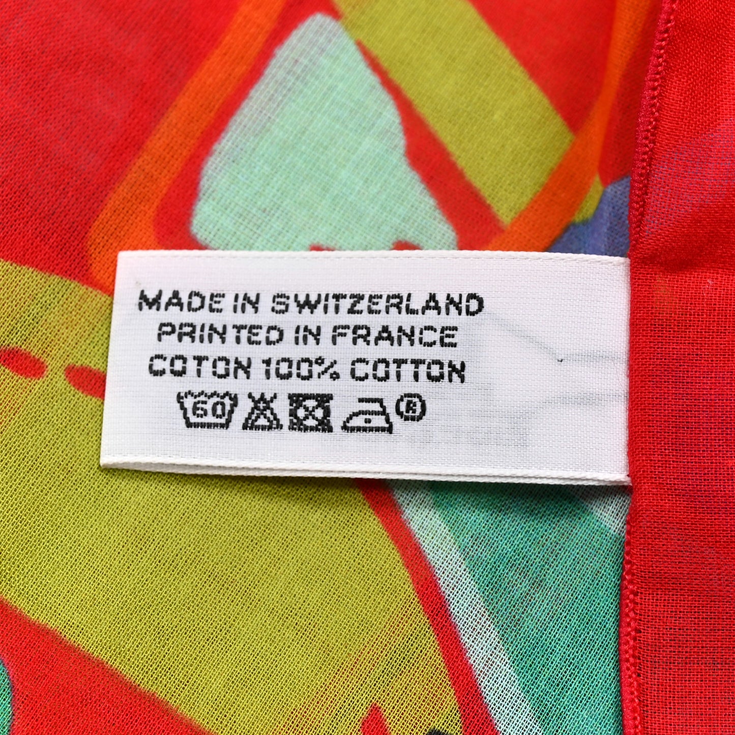 Cotton Pareo Modernisme Tropical Scarf Stole Rouge