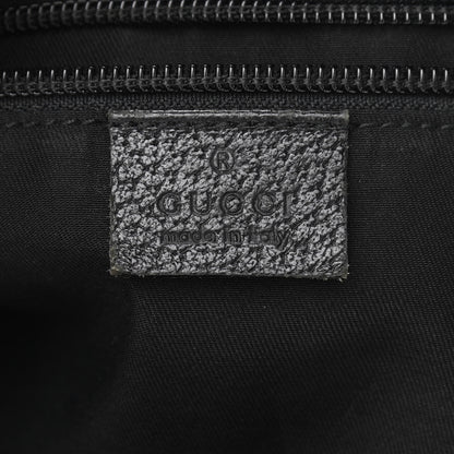 Gucci Monogram Web Medium Half Moon Hobo Black 6 of 12