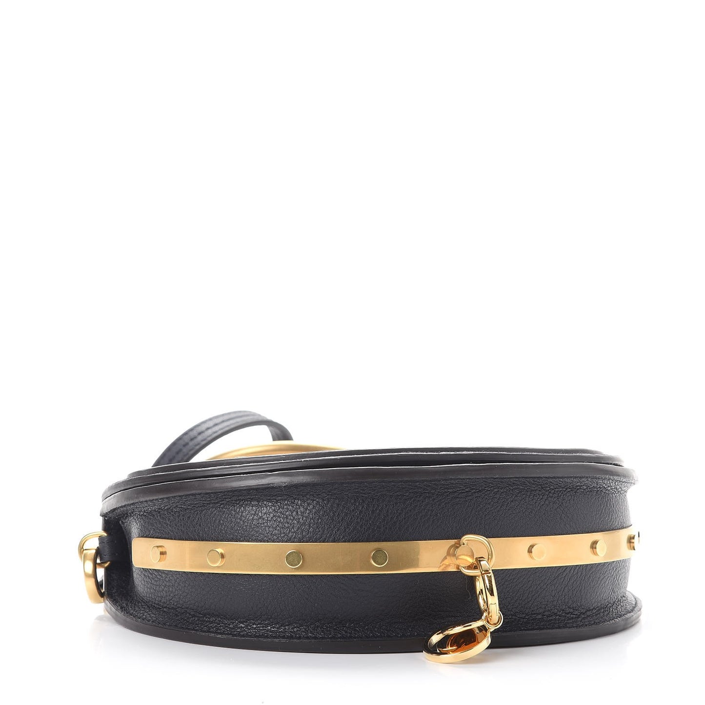 Suede Calfskin Constellation Studded Small Nile Bracelet Minaudiere Bag Full Blue