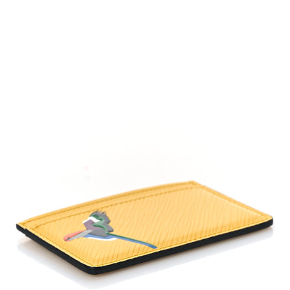Louis Vuitton Epi Early Bird Card Holder Jonquille 4 of 9