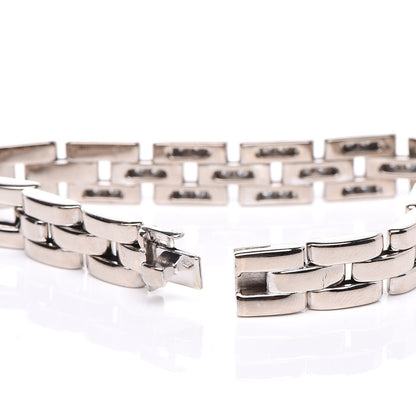Cartier 18K White Gold Diamond Maillon Panthere Link Bracelet 4 of 5