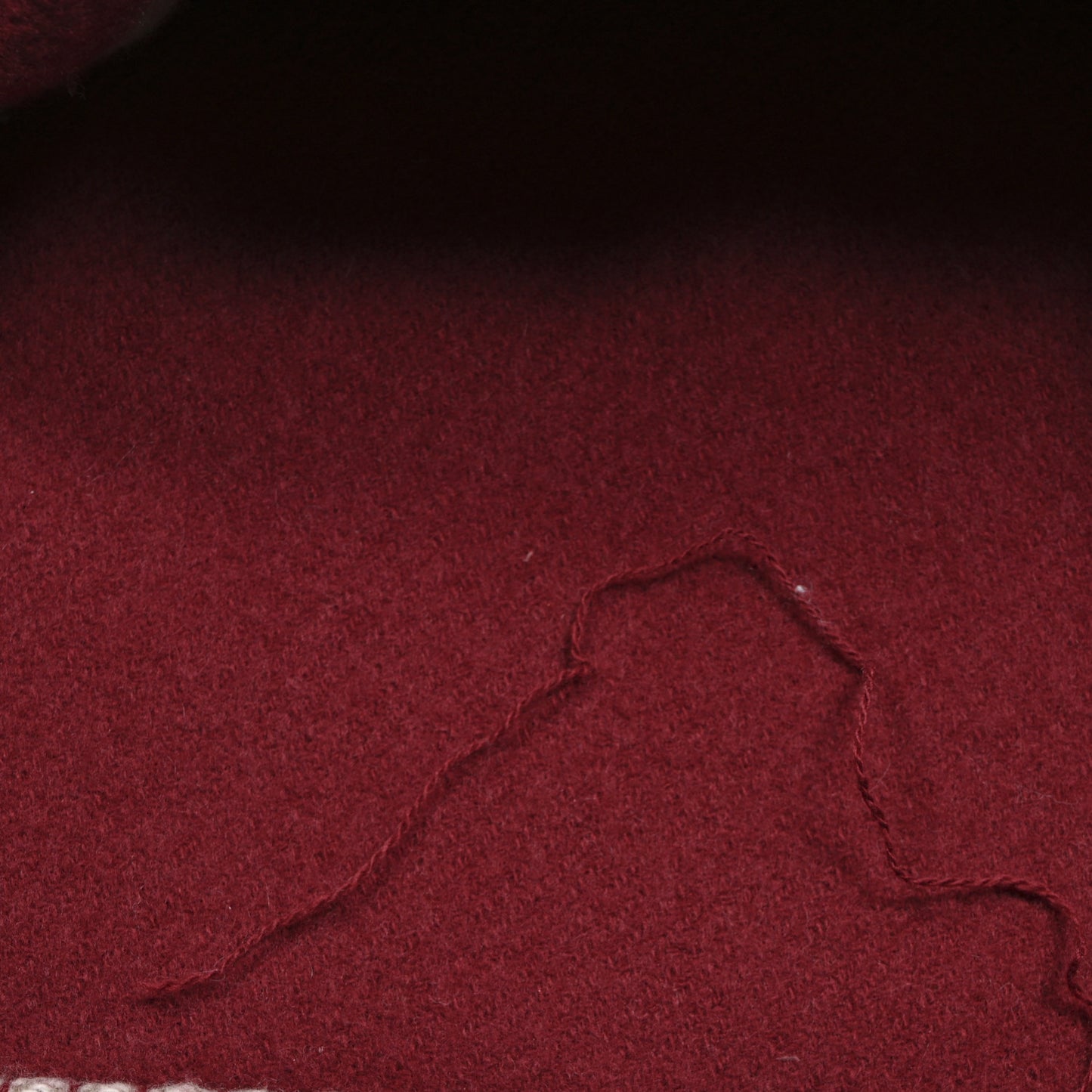 Wool Cashmere Avalon III Blanket Ecru Rouge H