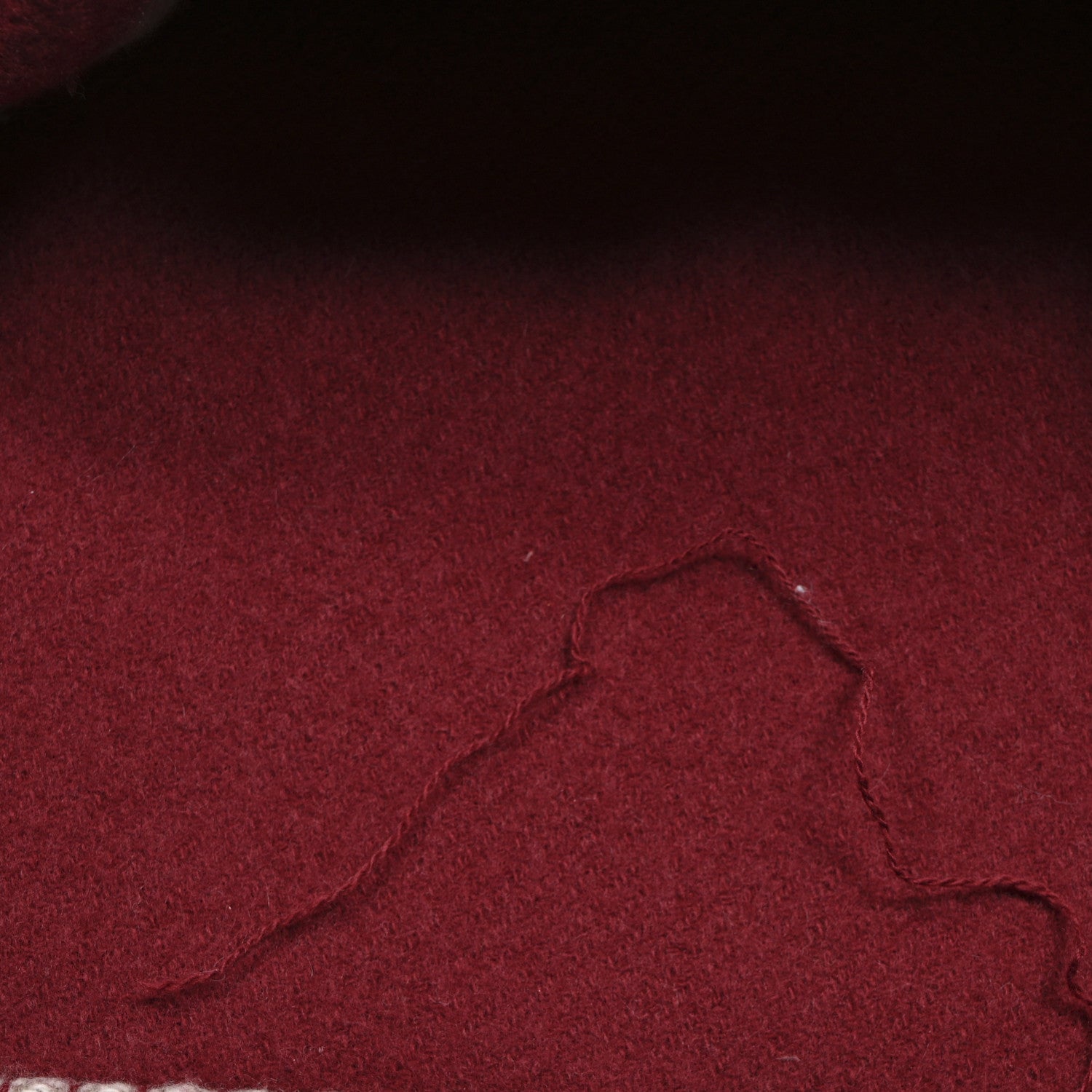 Hermes Wool Cashmere Avalon III Blanket Ecru Rouge H 4 of 4