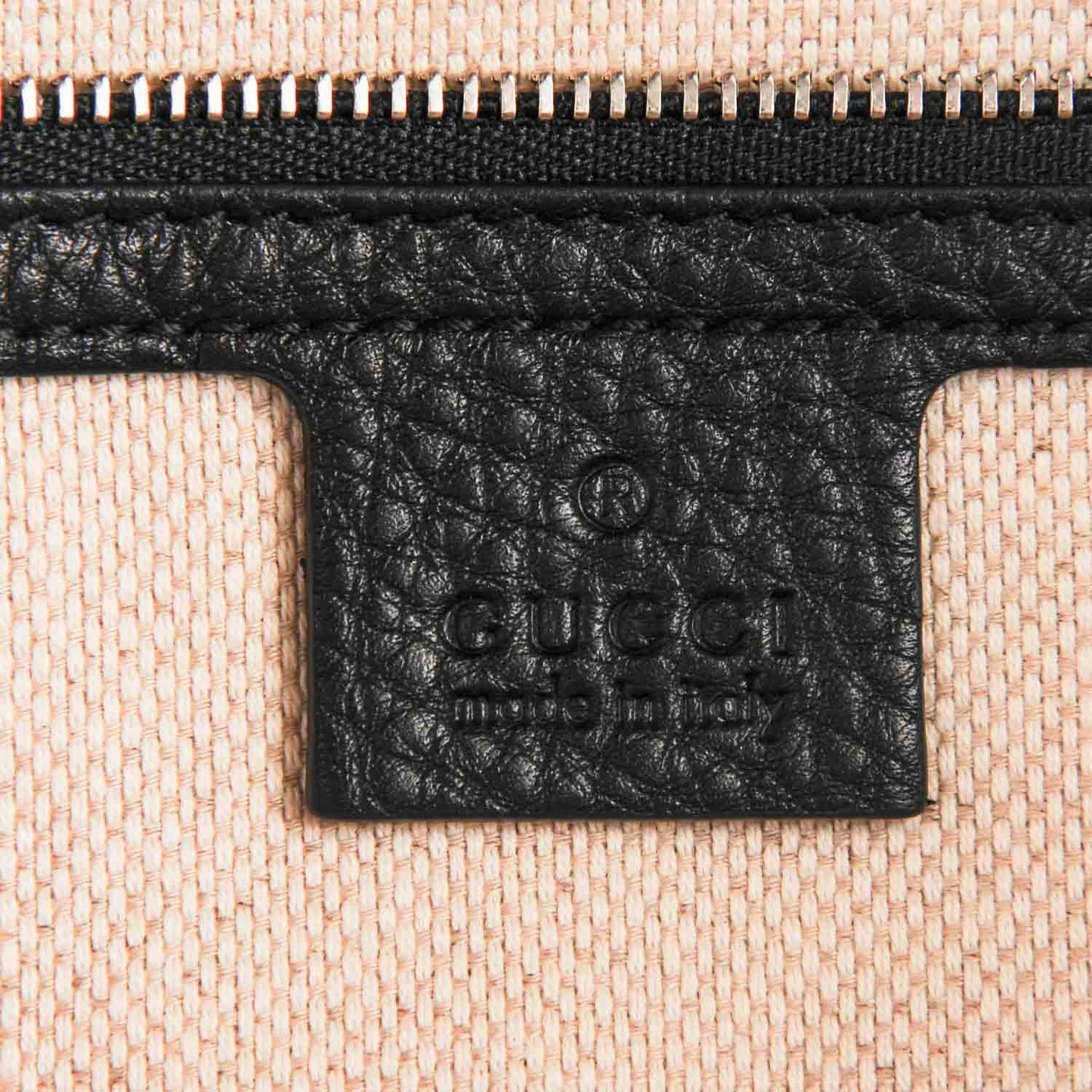 Pebbled Calfskin Studded Medium Soho Chain Shoulder Bag Black