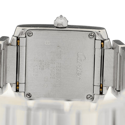 Cartier 18K White Gold Diamond Bezel 20mm Tank Francaise Quartz Watch 4 of 4