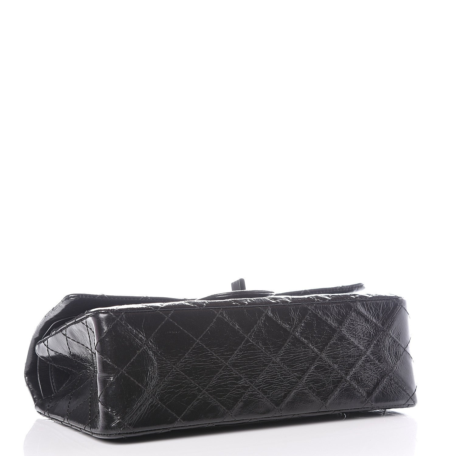 Chanel Glazed Aged Calfskin Quilted 2.55 Reissue 225 Flap So Black 3 of 10