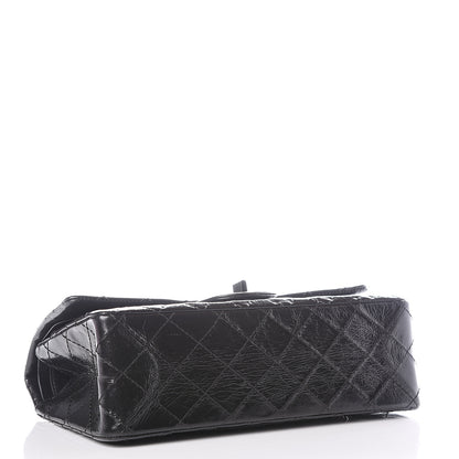 Chanel Glazed Aged Calfskin Quilted 2.55 Reissue 225 Flap So Black 3 of 10