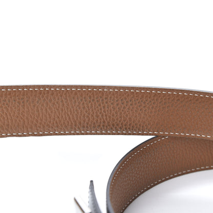 Hermes Box Togo 32mm H Belt 100 Black Gold 8 of 10