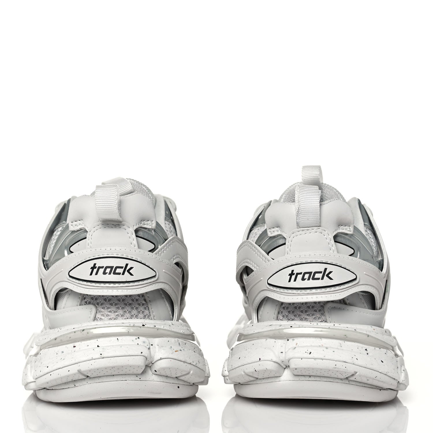 Balenciaga Rubber Mesh Fabric Monocolor Recycled Sole Womens Track Sneakers 38 White 5 of 9