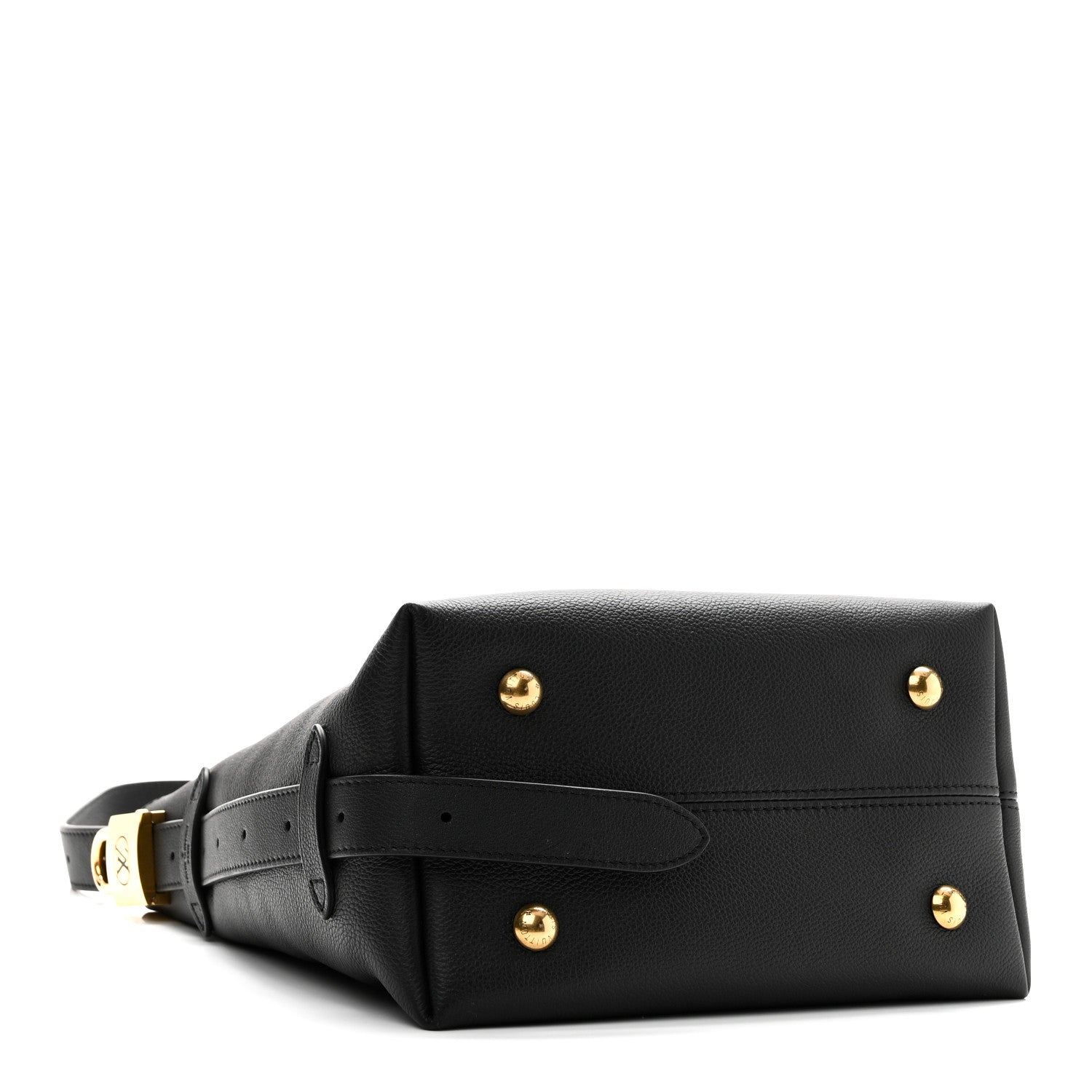 Louis Vuitton Grained Calfskin Low Key Hobo PM Black 5 of 11