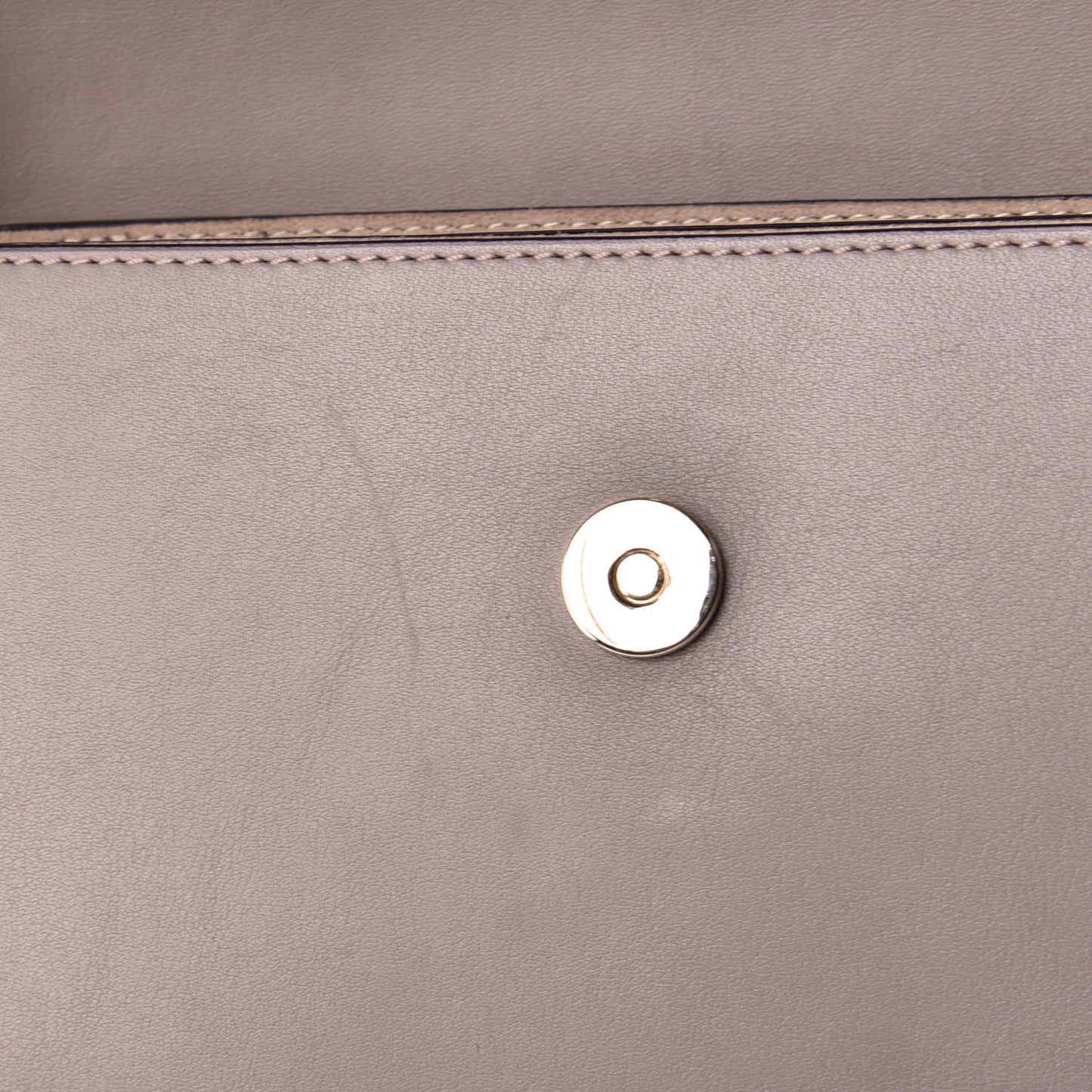 Suede Calfskin Small Faye Shoulder Bag Motty Grey