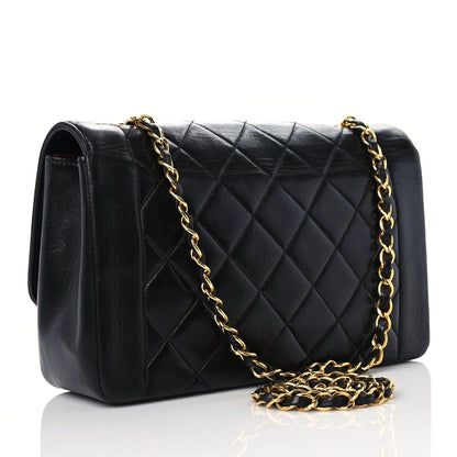 Chanel Lambskin Quilted Medium Single Flap Black 3 of 20