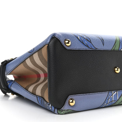 Burberry Derby Calfskin Beast Print Medium Banner Tote Black 9 of 10