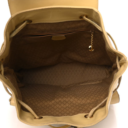 Gucci Calfskin Bamboo Medium Backpack Yellow 4 of 21