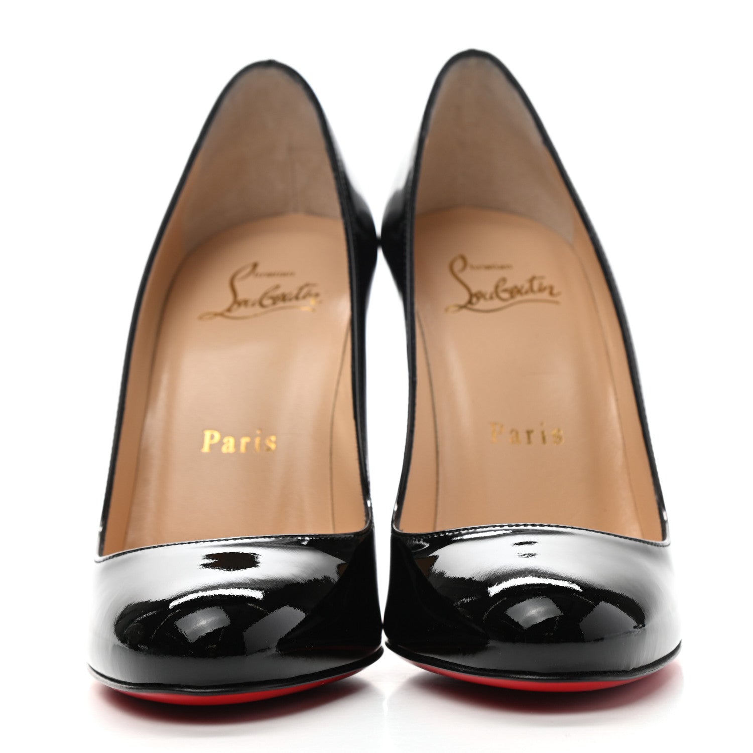 Christian Louboutin Patent Fifille 100 Pumps 35 Black 2 of 8