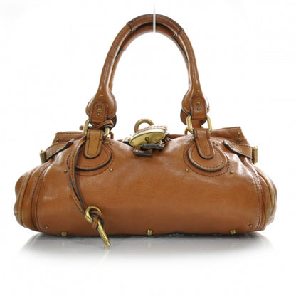 Chloe Leather Paddington Satchel Camel 1 of 17