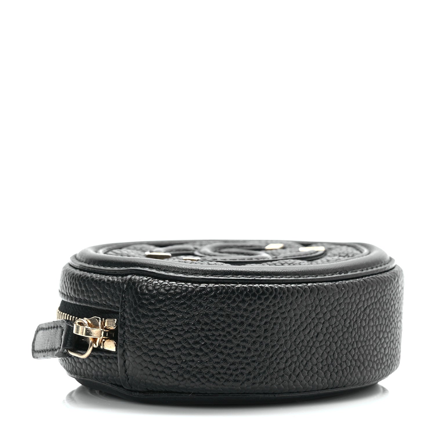 Chanel Caviar Quilted Filigree Zip Around Classic Coin Purse Black 4 of 7