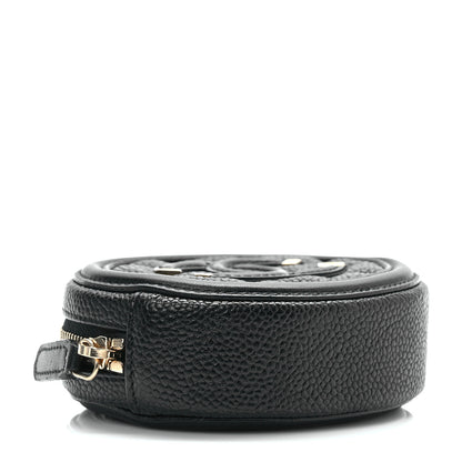 Chanel Caviar Quilted Filigree Zip Around Classic Coin Purse Black 4 of 7