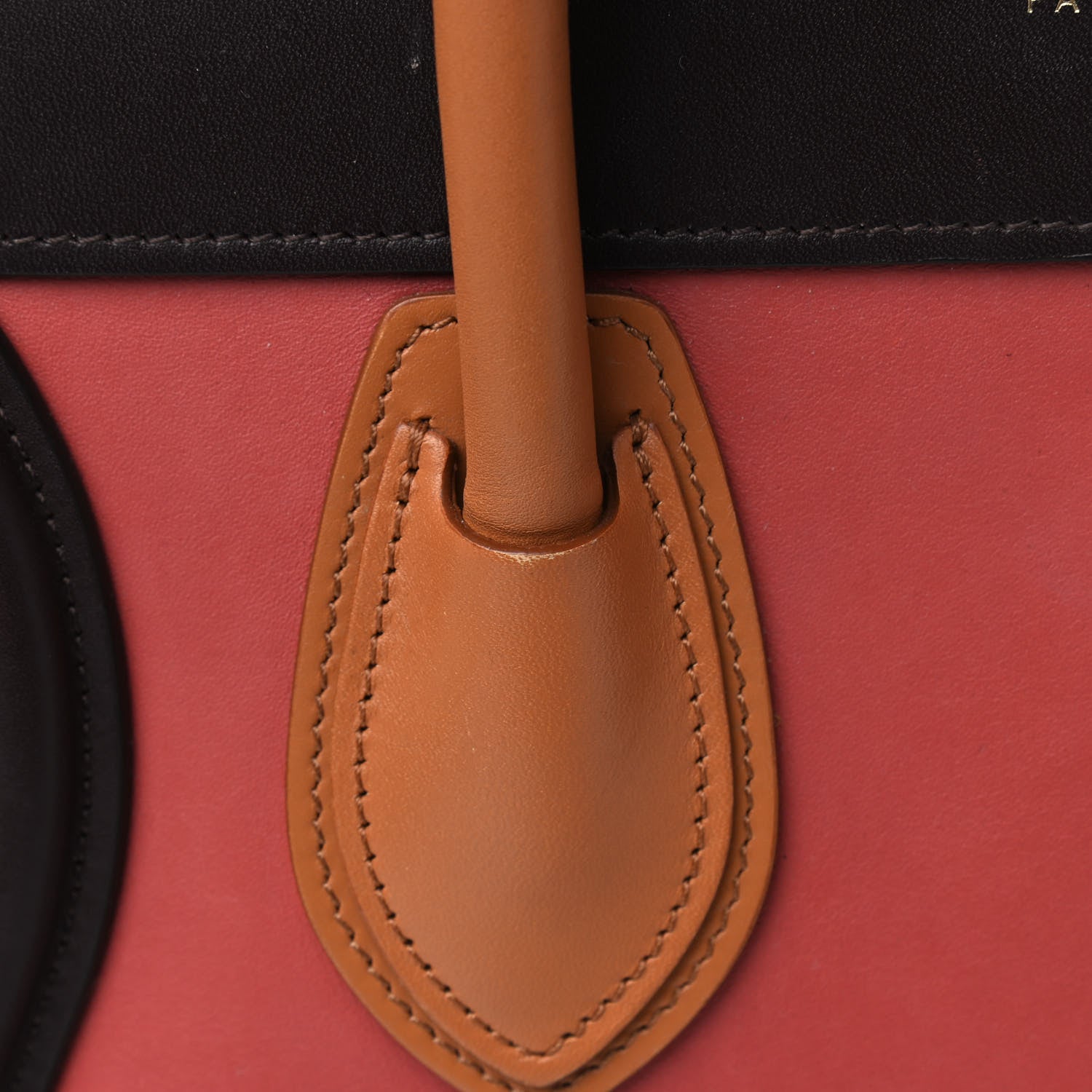 Celine Smooth Calfskin Bullhide Micro Tri-Color Luggage Terracotta 6 of 8