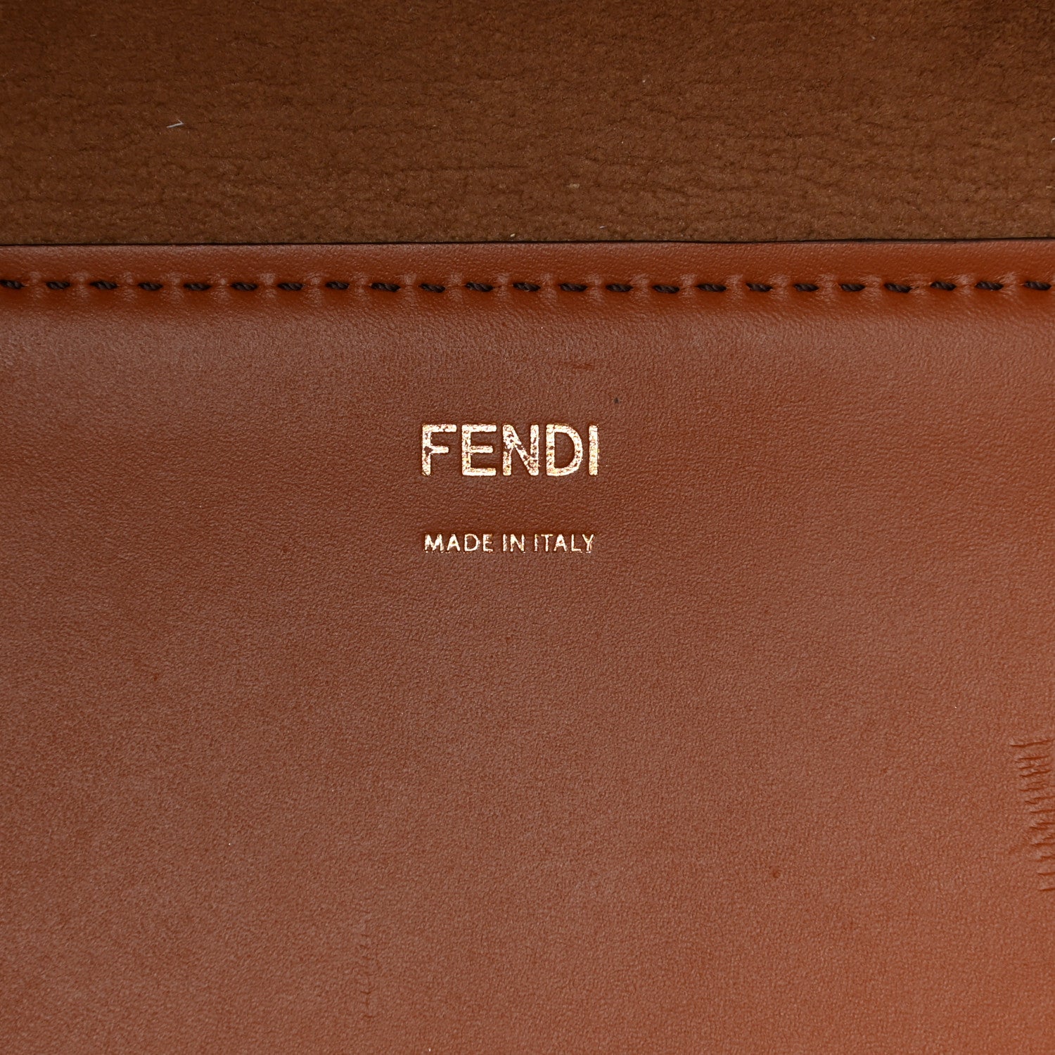 Fendi Vitello King Plexiglass Large Fendi Sunshine Shopper Tote Cuoio 6 of 11