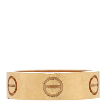 Cartier 18K Yellow Gold 5.5mm LOVE Ring 52 6 3 of 4