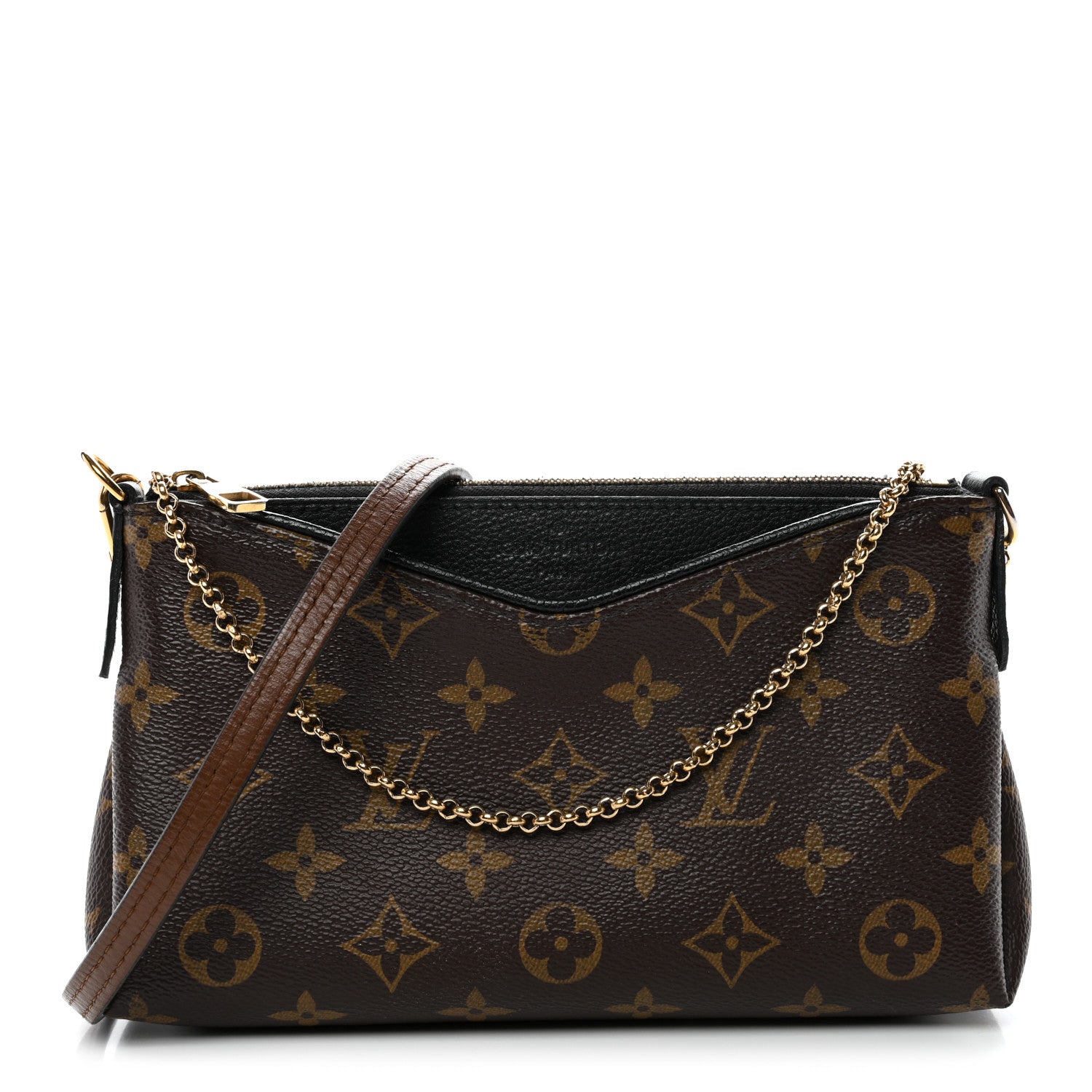 Louis Vuitton Monogram Pallas Clutch Black 1 of 14