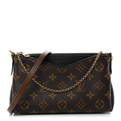 Louis Vuitton Monogram Pallas Clutch Black 1 of 14