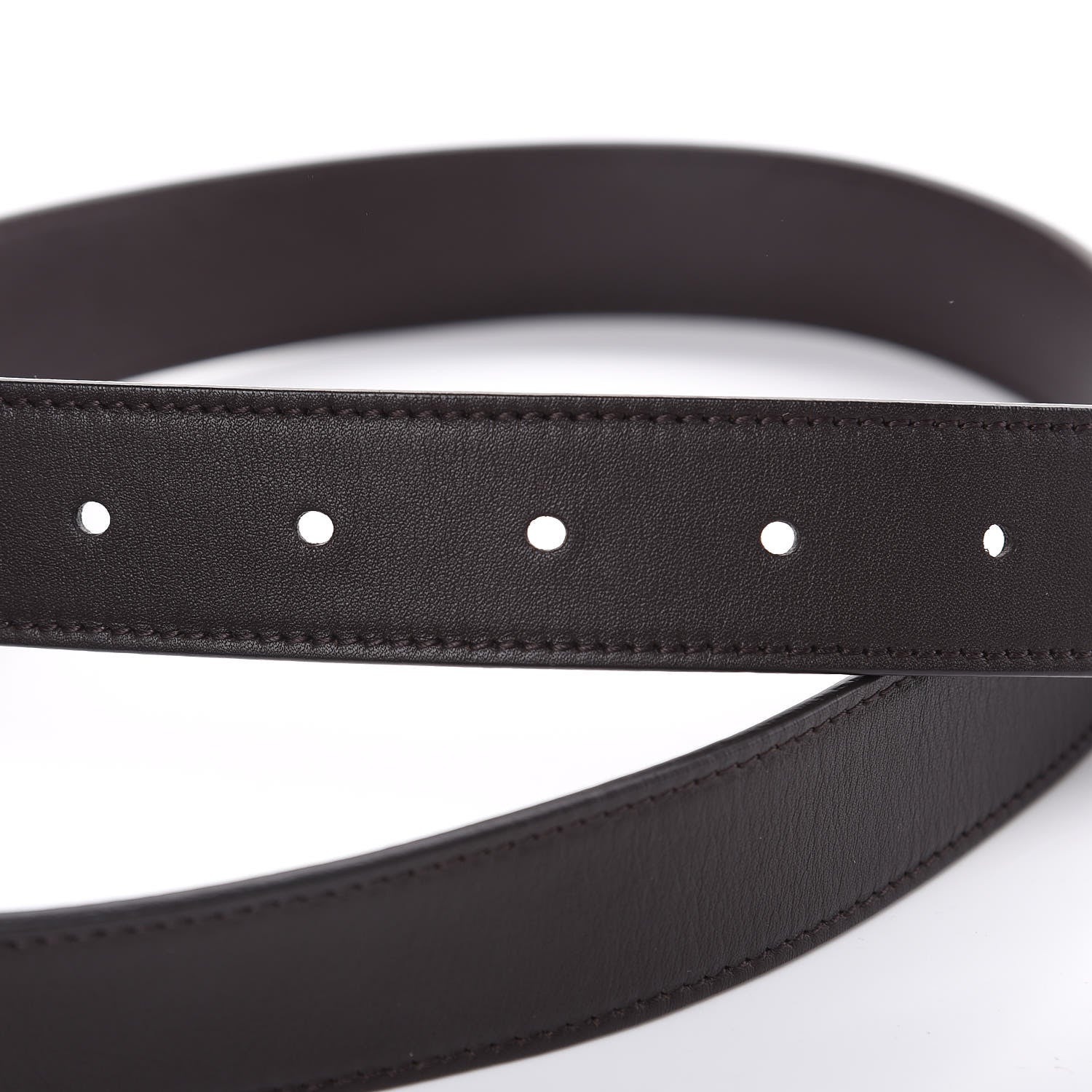 Gucci Moon Calfskin Double G 30mm Belt 90 36 Dark Cocoa 5 of 7