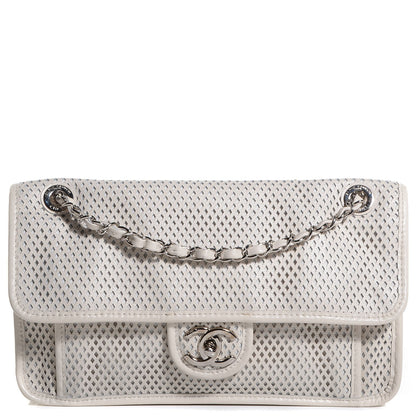 Chanel Perforated Calfskin Up In The Air Flap Ivory 1 of 9