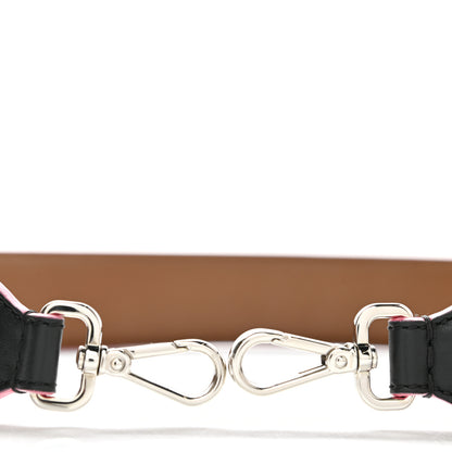Fendi Vitello Dolce Plexiglass Bi-Color Studded Strap You Black Brownie Multicolor 3 of 5