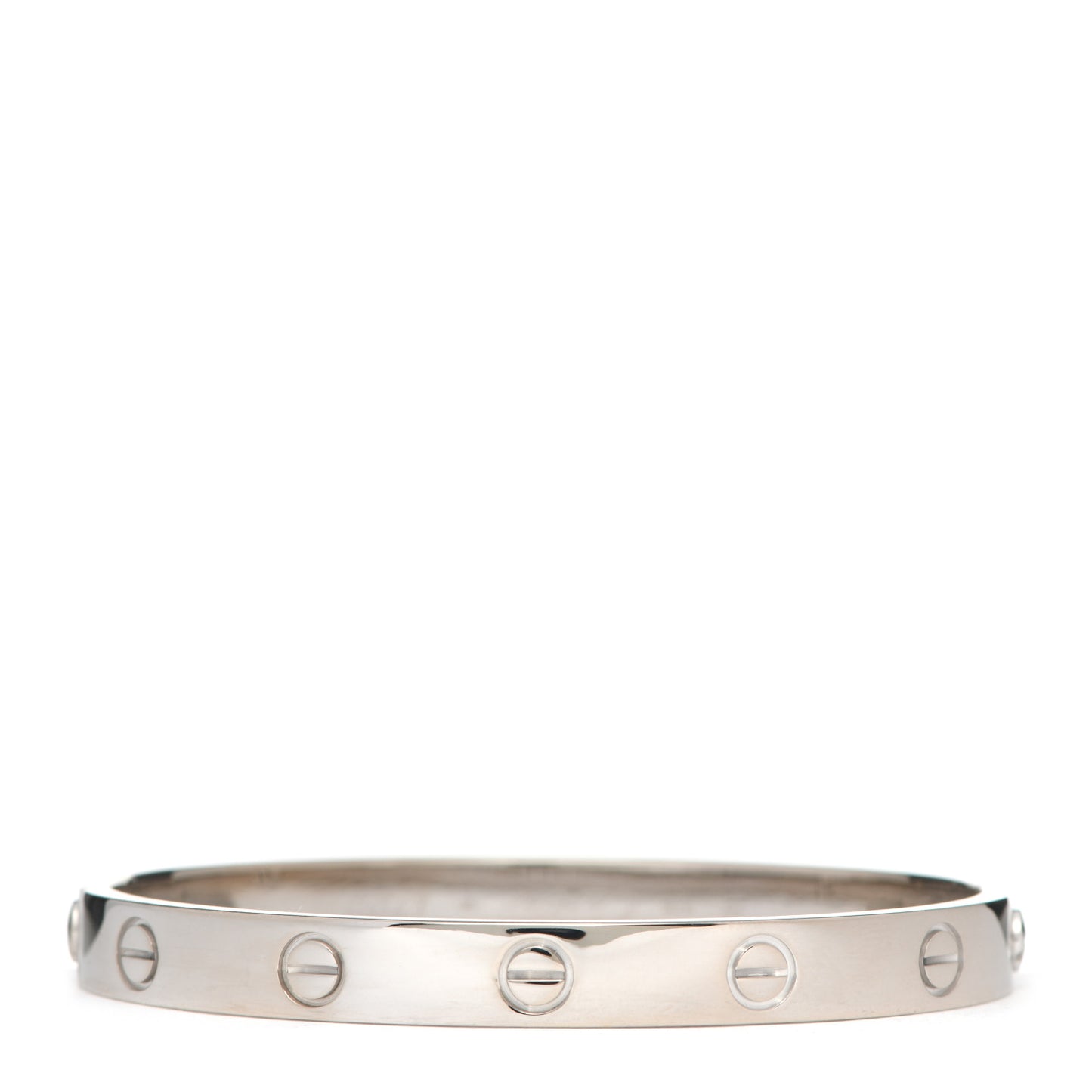 18K White Gold LOVE Bracelet 16