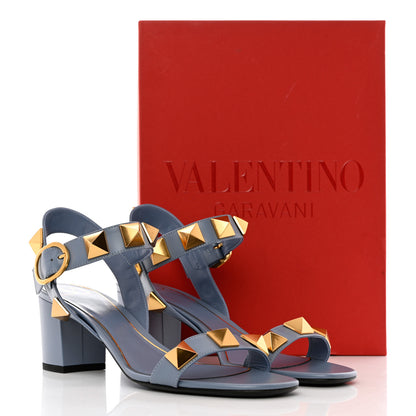 Valentino Garavani Calfskin Roman Stud 60mm Sandals 40.5 Niagara 9 of 9
