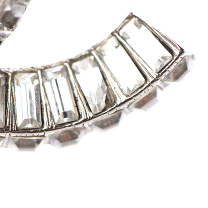 Chanel Baguette Crystal CC Brooch Silver 5 of 5
