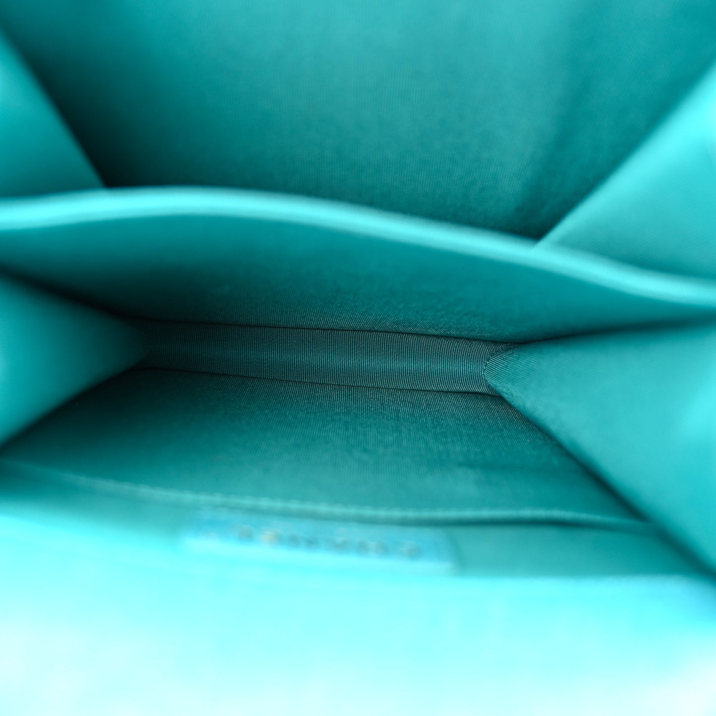 Caviar Quilted North South Boy Flap Turquoise