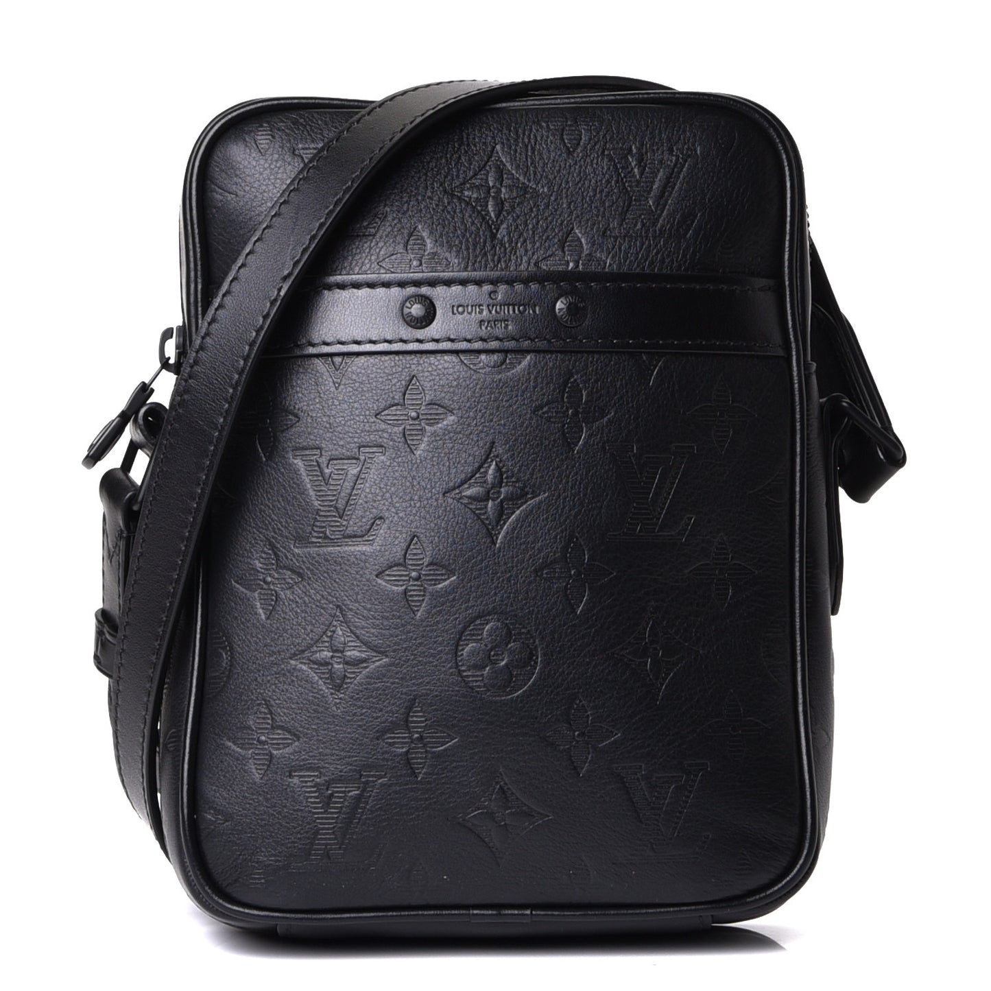 Calfskin Monogram Shadow Danube PM Black