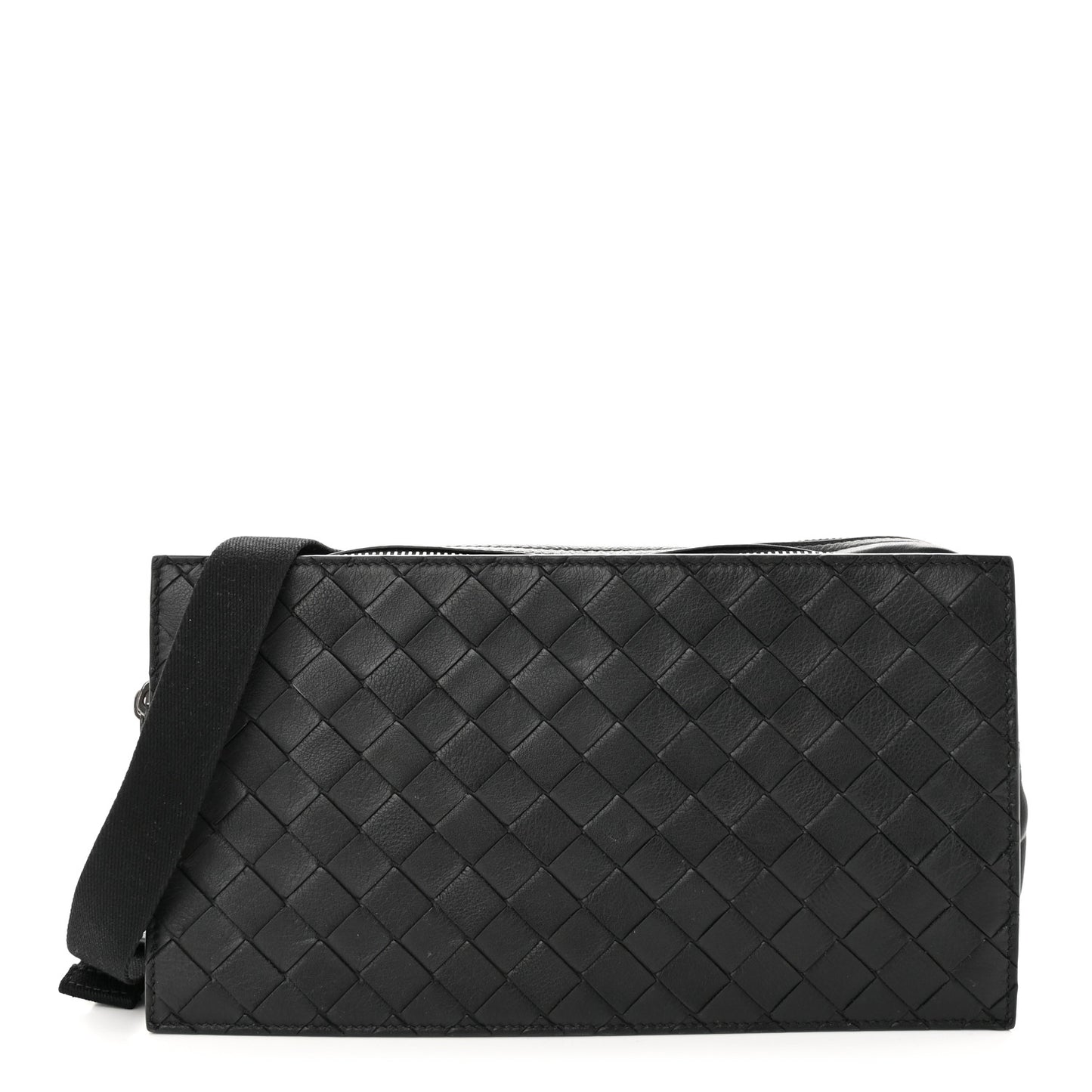 Nappa Intrecciato Belt Bag Black