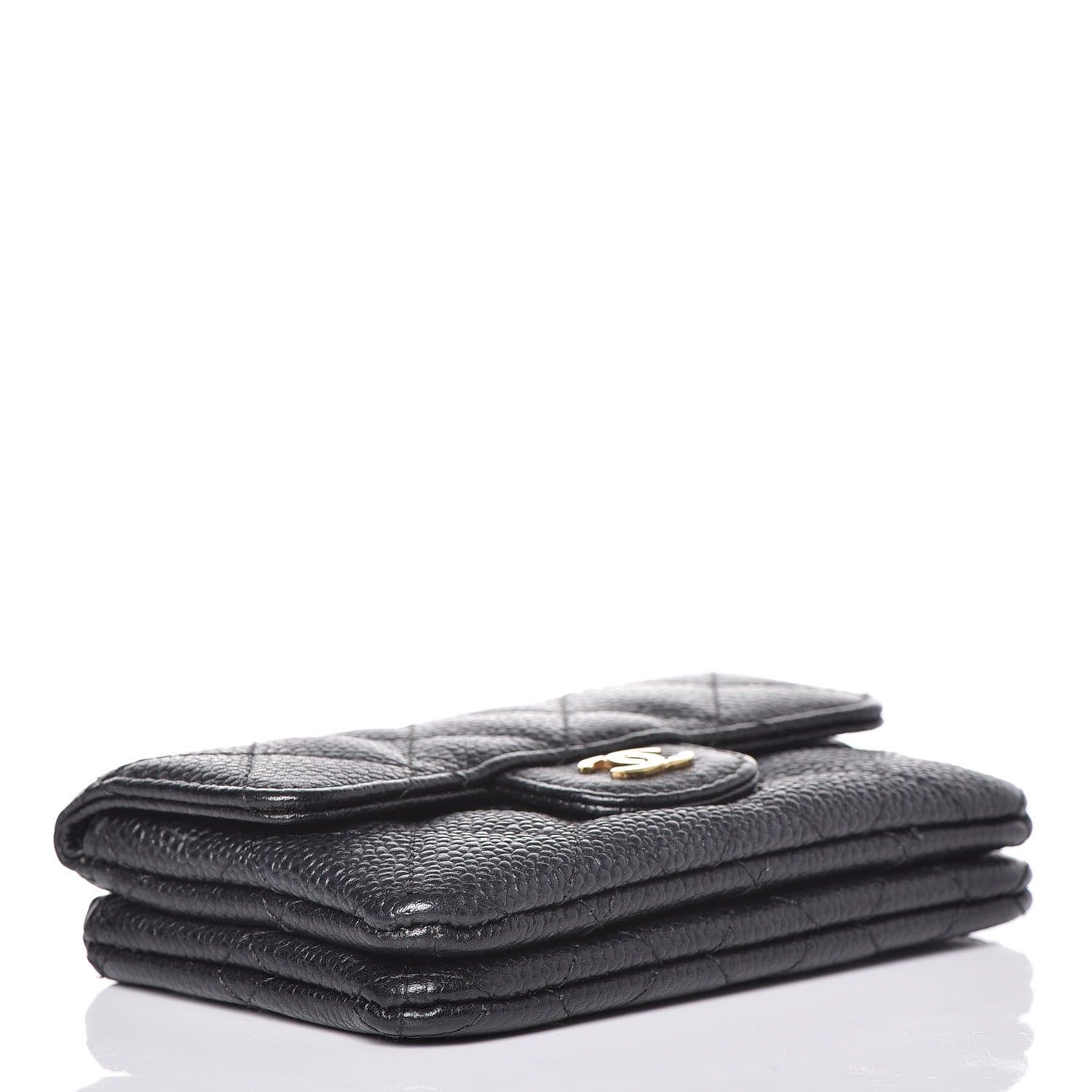 Chanel Caviar Quilted Zip Card Holder Black 4 of 12