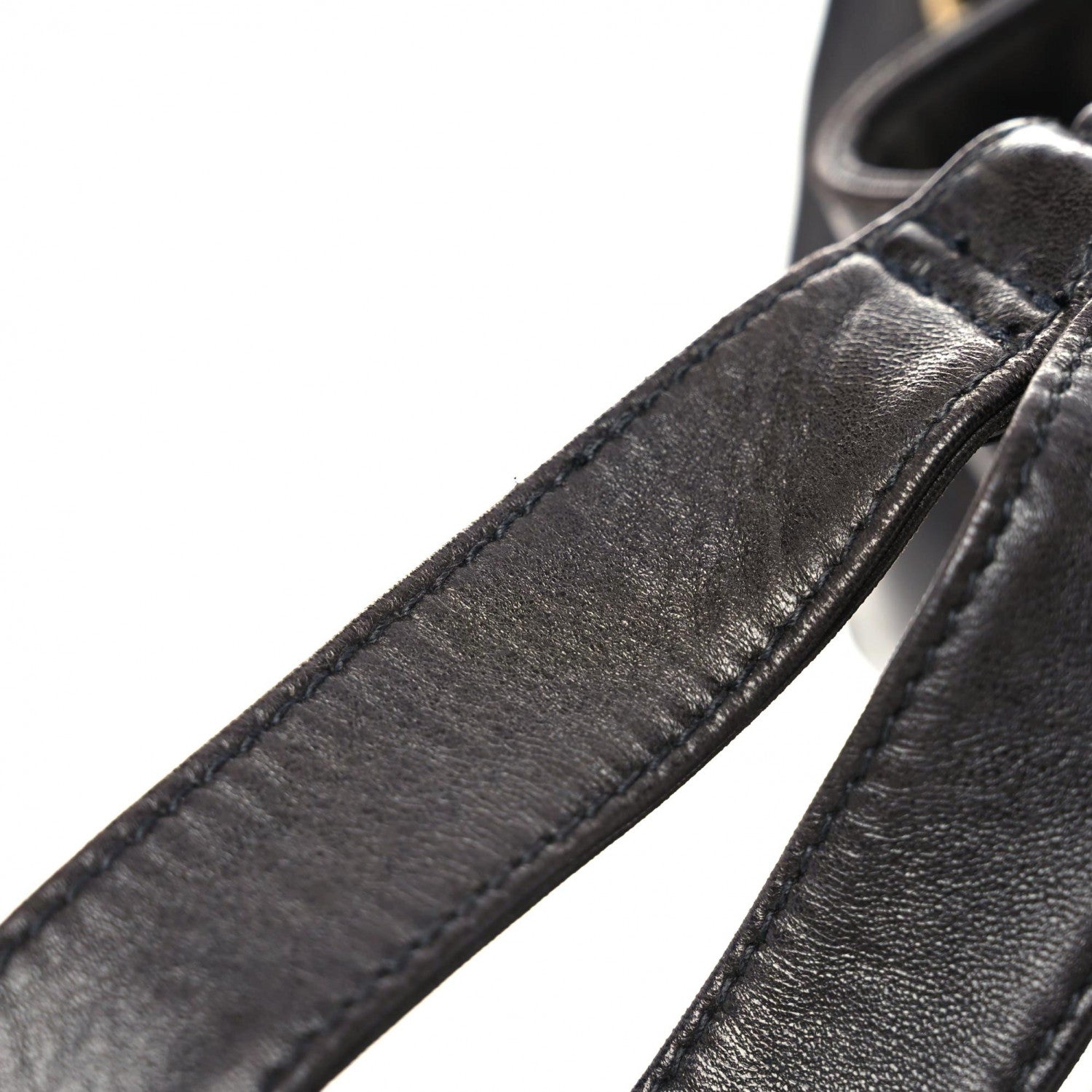 Chanel Lambskin Quilted Drawstring Backpack Black 20 of 21