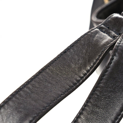 Chanel Lambskin Quilted Drawstring Backpack Black 20 of 21