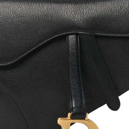 Christian Dior Shiny Goatskin Saddle Bag Black 8 of 10