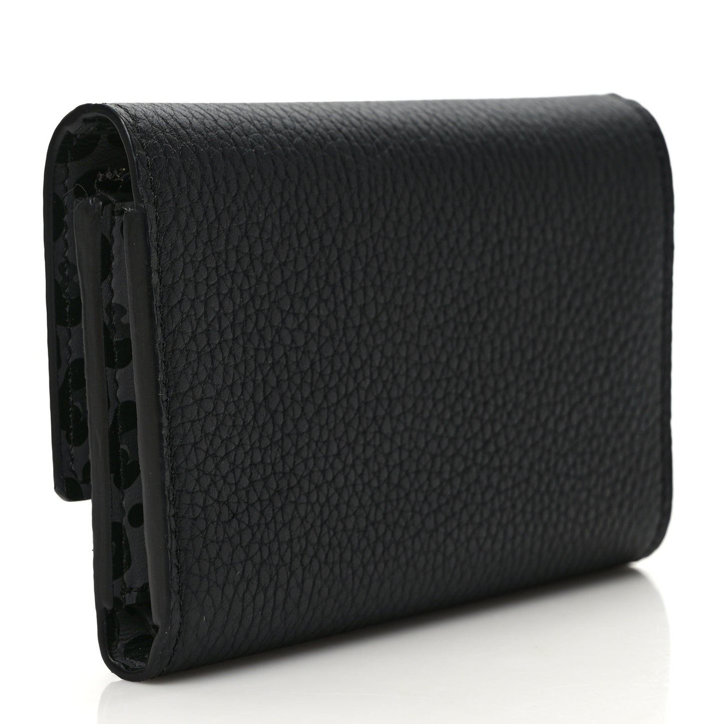 Taurillon Capucines Compact Wallet Black